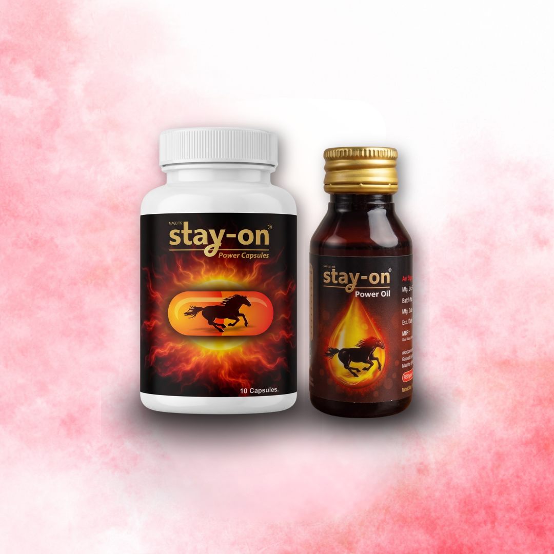 Stay-On Couples Pack: Daily Energy & Shared Vitality Duo (Capsules + Oil)