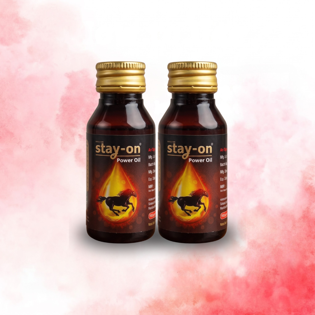 Stay-On Power Oil for Men (2x30ml, 15 Days Pack)