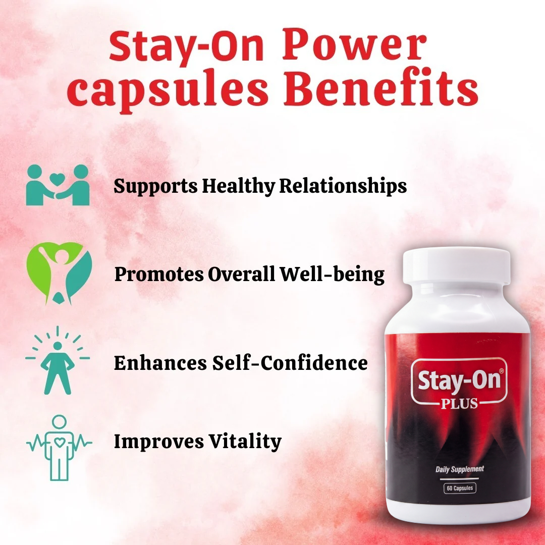 Stay-On Plus Capsules:Enhanced Ayurvedic Formula(60 Capsules)