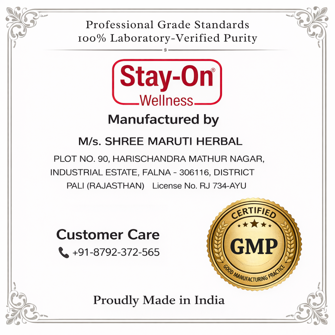 Stay-On Plus Capsules:Enhanced Ayurvedic Formula(10 Capsules) Starter pack