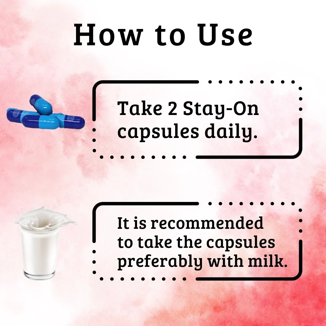 Stay-On Plus Capsules:Enhanced Ayurvedic Formula(60 Capsules)