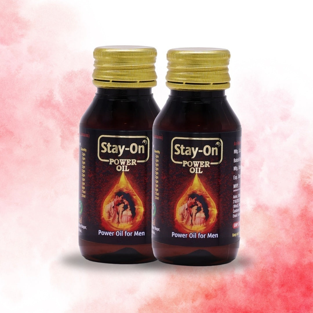 Stay-On Power Oil for Men (2x30ml, 15 Days Pack)