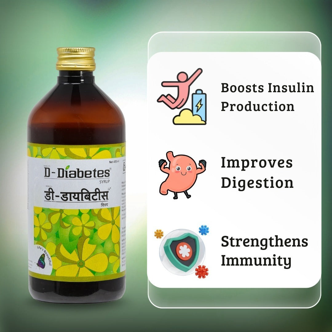 D-Diabetes Care Kit – Herbal Blood Sugar Support with Syrup & Powder (2 Syrups + 2 Powders | 450ml + 100g Each)
