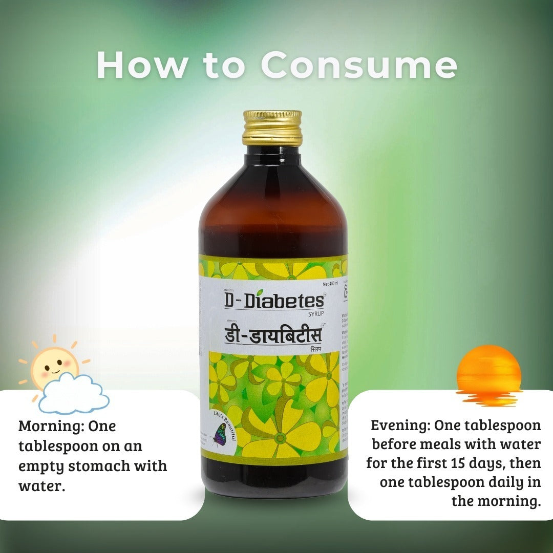 D-Diabetes Smart Syrup – Natural Sugar Management Formula (2 x 450ml Bottles)